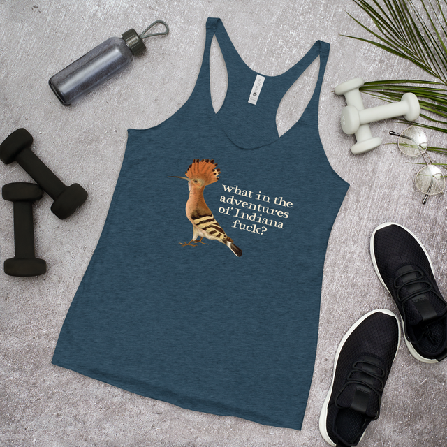 What In The Adventures Of Indiana Fuck? Racerback Tank