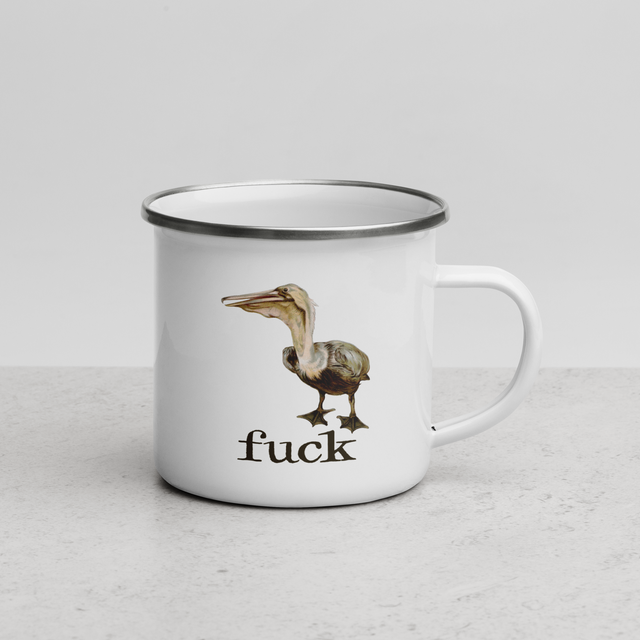 Fuck Pelican Enamel Mug
