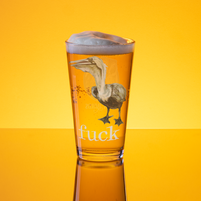 Fuck Pelican Shaker Pint Glass