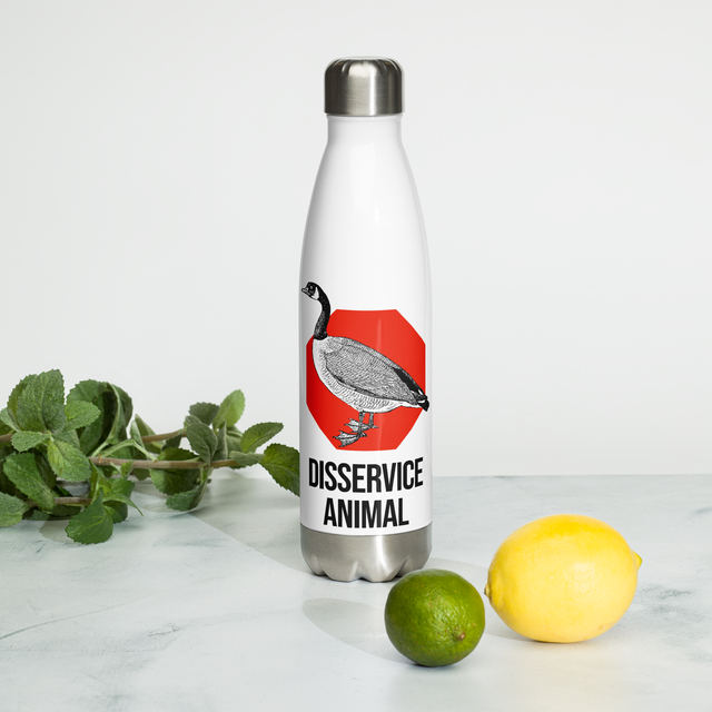Disservice Animal Stainless Steel Water Bottle