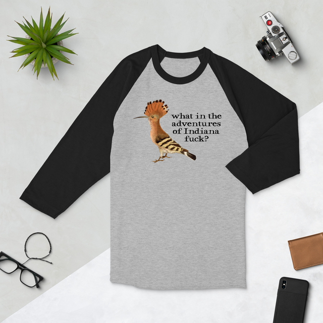 What In The Adventures Of Indiana Fuck? Baseball Tee