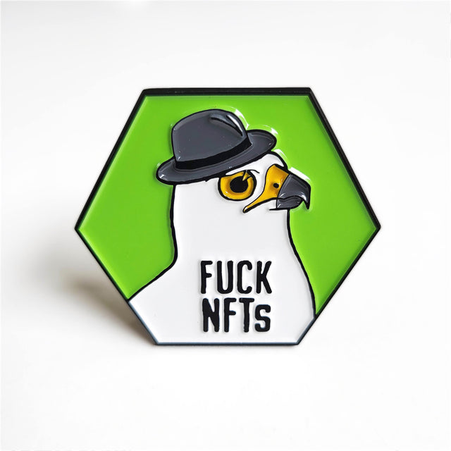 FUCK NFTs Pin: Fedora