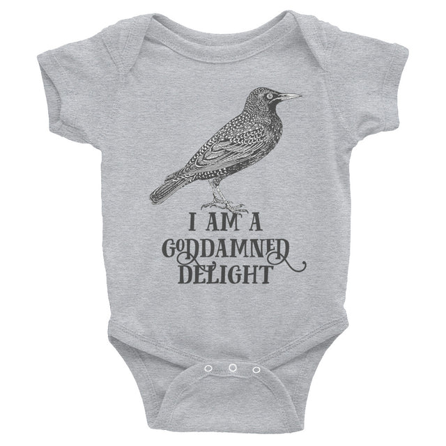 I Am A Goddamned Delight Infant Bodysuit (RS)