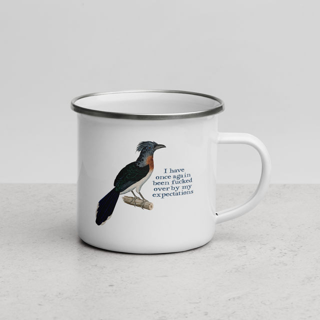 I Have Once Again Been Fucked Over By My Expectations Enamel Mug
