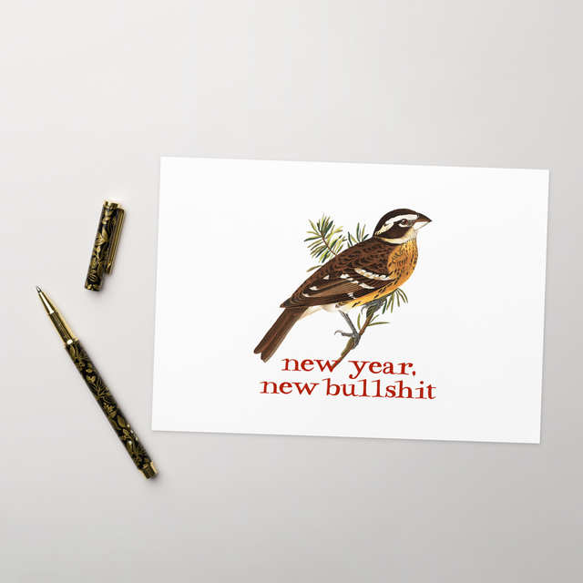 New Year, New Bullshit Greeting Card