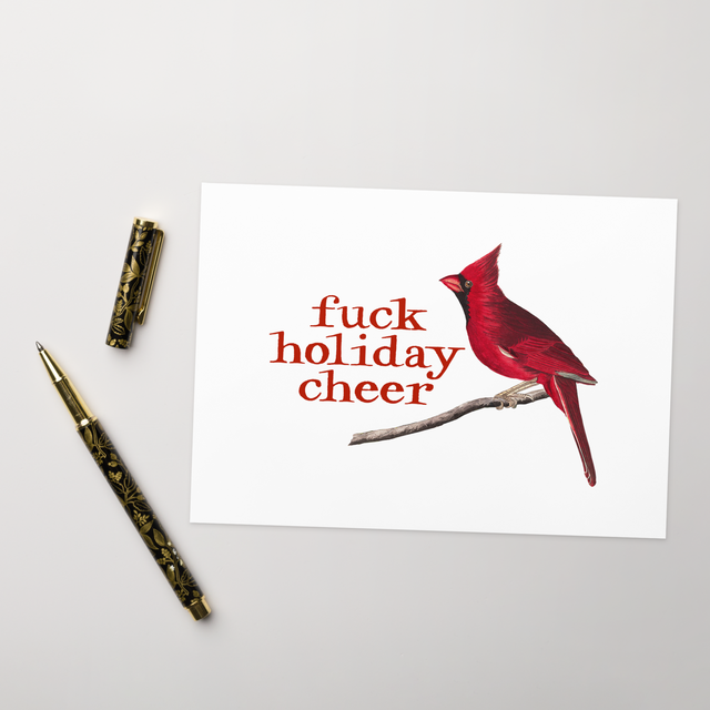 Fuck Holiday Cheer Greeting Card