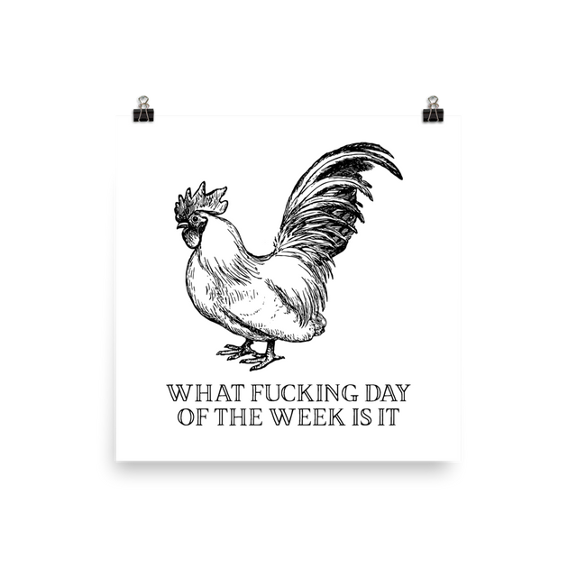 What Fucking Day Of The Week Is It Poster
