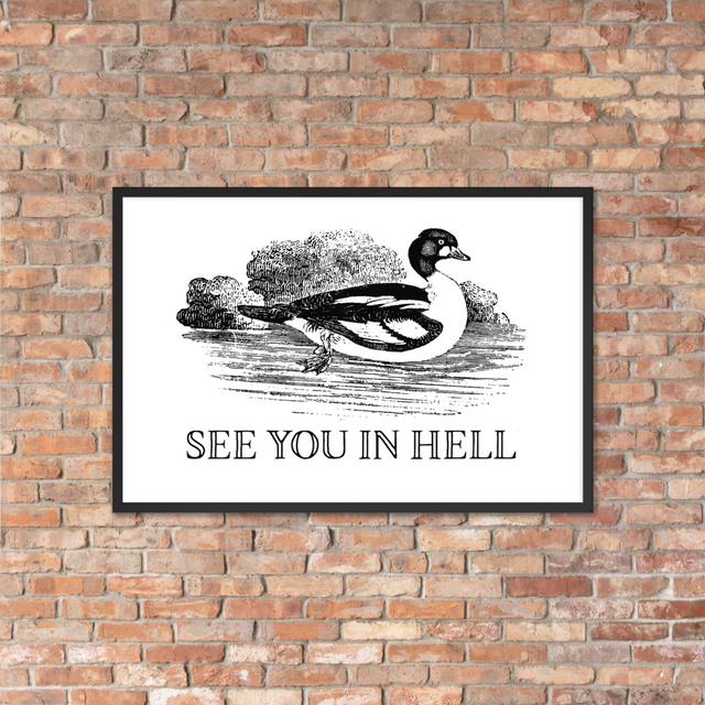 See You In Hell Framed Poster