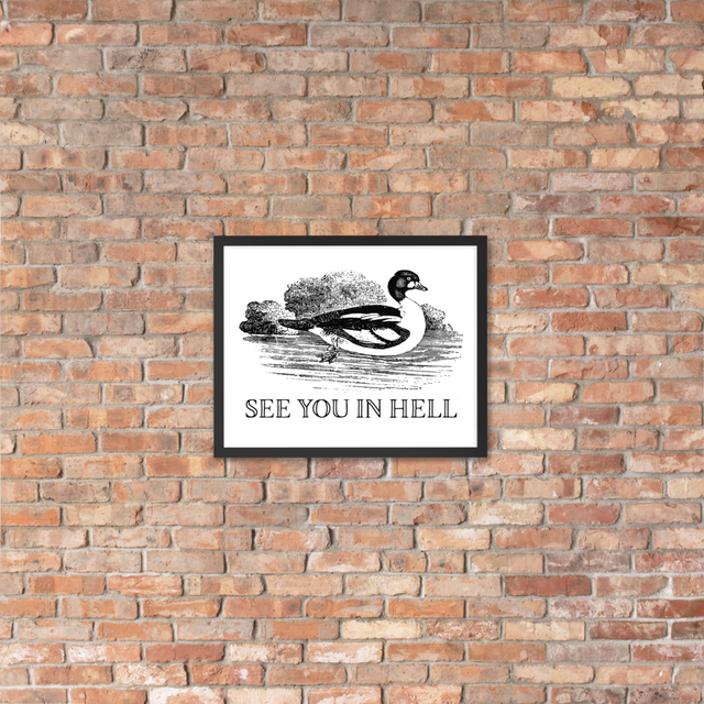 See You In Hell Framed Poster