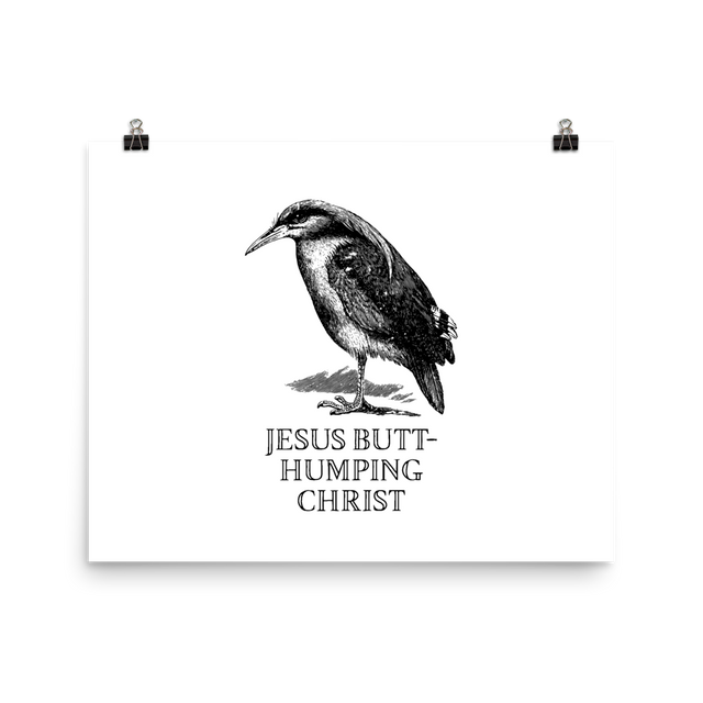 Jesus Butt-Humping Christ Poster