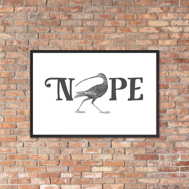NOPE (Classic) Framed Poster