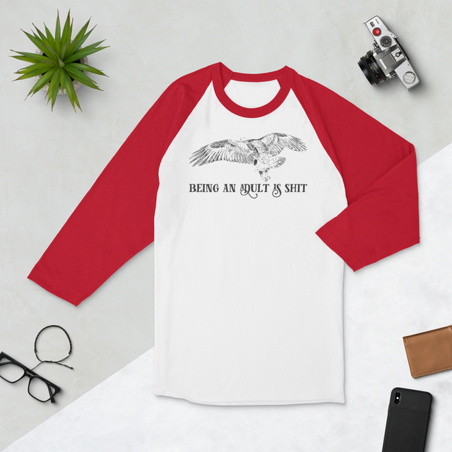 Being Adult is Shit Baseball Tee